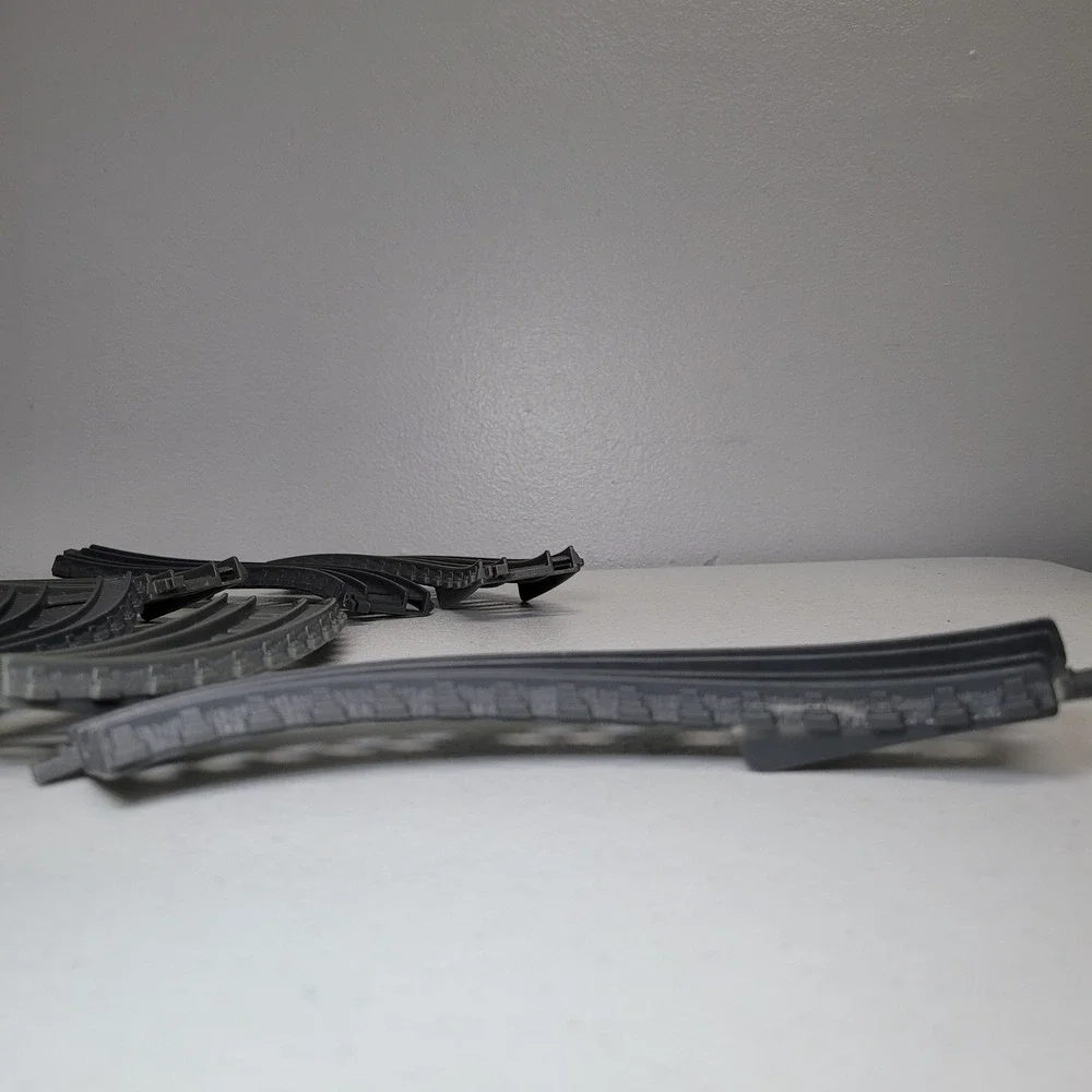 Thomas Train Tracks Raised Curve Lot 2018‎ TrackMaster Gray Plastic 7pc Set
